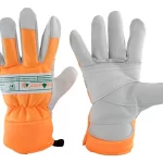 LUVA COURO VAQUETA / NYLON FLORESTAL TAM 9 TECMATER