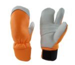 LUVA COURO VAQUETA / NYLON OP MOTOSSERRA TECMATER - Imagem 3