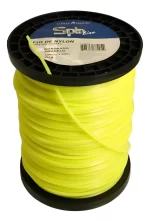 FIO DE NYLON QUADRADO 3,00MM - ROLO 2kg -  APROX. 226 METROS - AMARELO